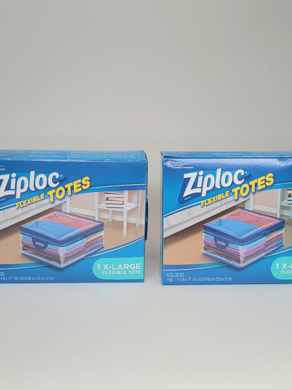 Ziploc X-Large Flexibles Tote 10 Gallon Size LOT of 2 - NEW